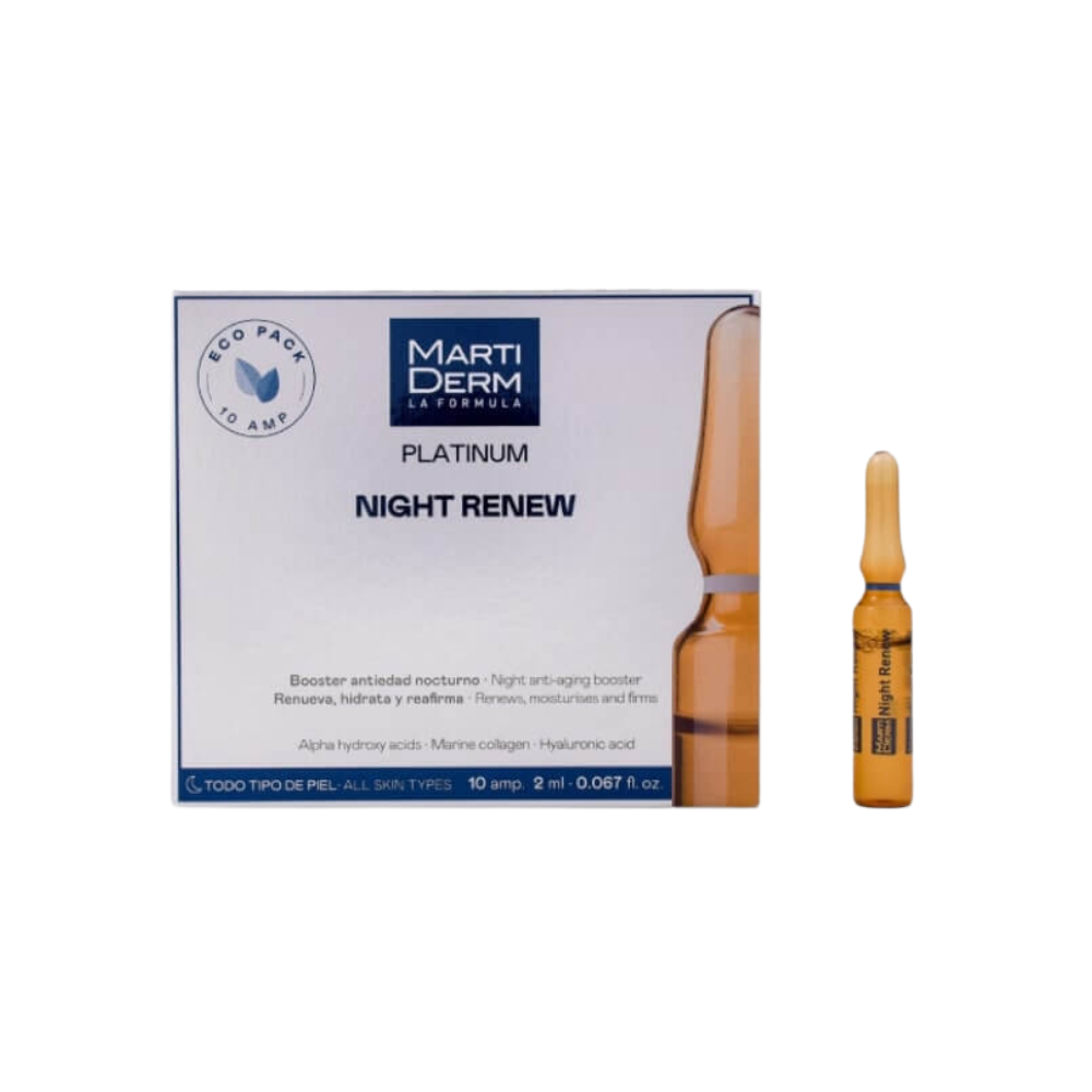 Ampollas Martiderm Platinum Night Renew 10x2mL