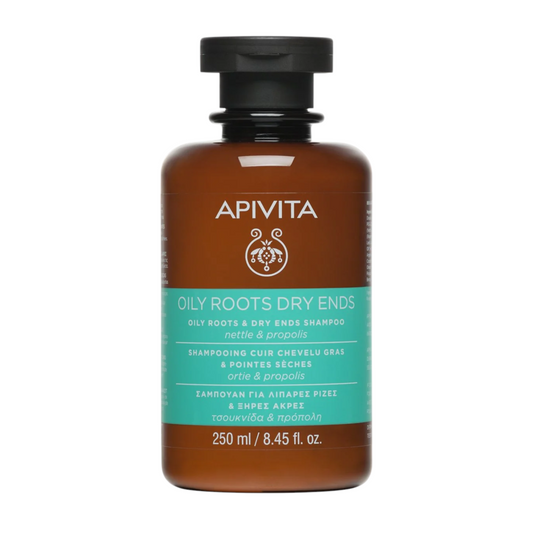 Apivita Oily Roots Dry Ends Champô Raízes Oleosas e Pontas Secas 250mL