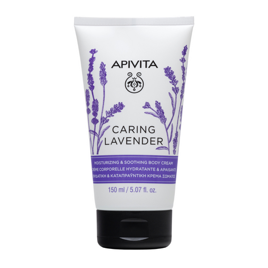 Crema corporal hidratante y calmante con lavanda de Apivita Caring 150 ml