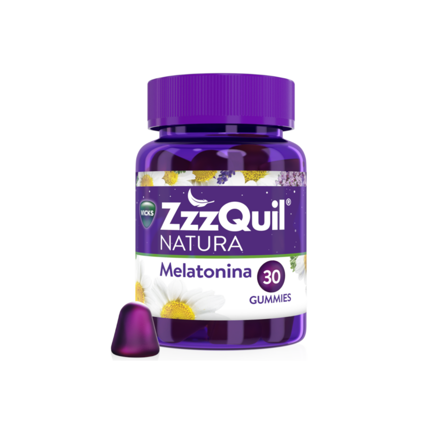 Vicks ZzzQuil Natura Melatonina Gomas Frutos do Bosque x30