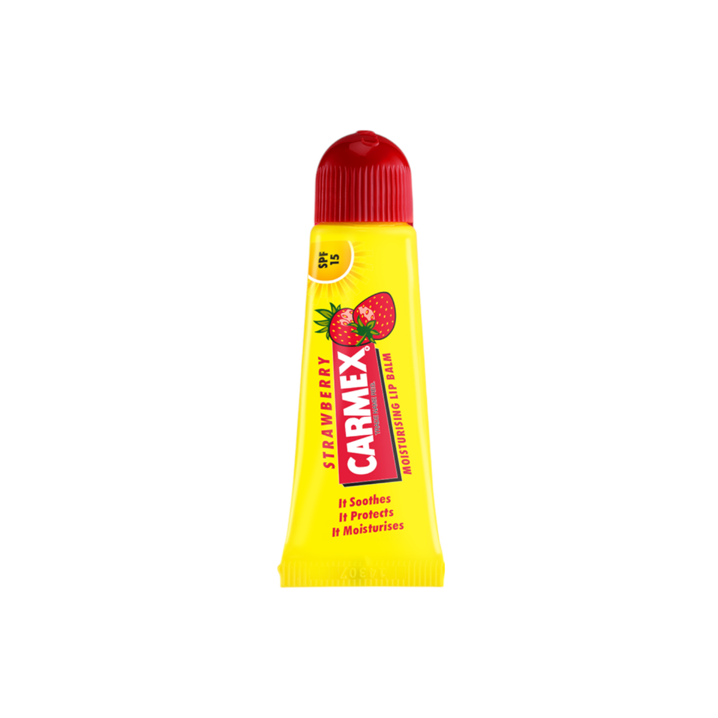 Carmex Tubo Bálsamo Labial Hidratante Morango SPF15 10g