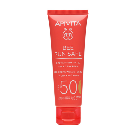 Apivita Bee Sun Safe Gel-Creme Hidra Refrescante com Cor SPF50 50mL