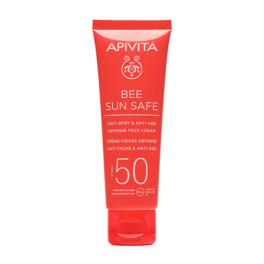 Apivita Bee Sun Safe Creme Defesa Rosto Antimanchas e Antienvelhecimento SPF50 50mL
