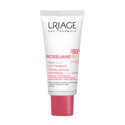 Uriage Roseliene Creme com Cor Antivermelhidão SPF50+ 40mL