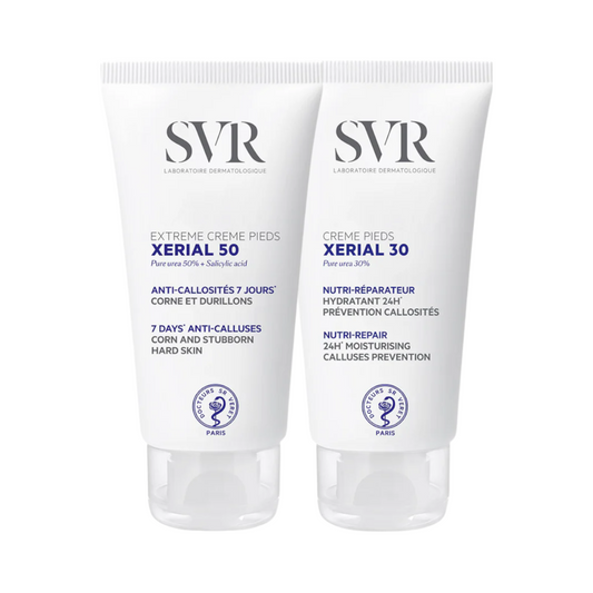 SVR Pack Xerial 50 Extreme Creme Pés 50mL + Xerial 30 Creme Pés 50mL
