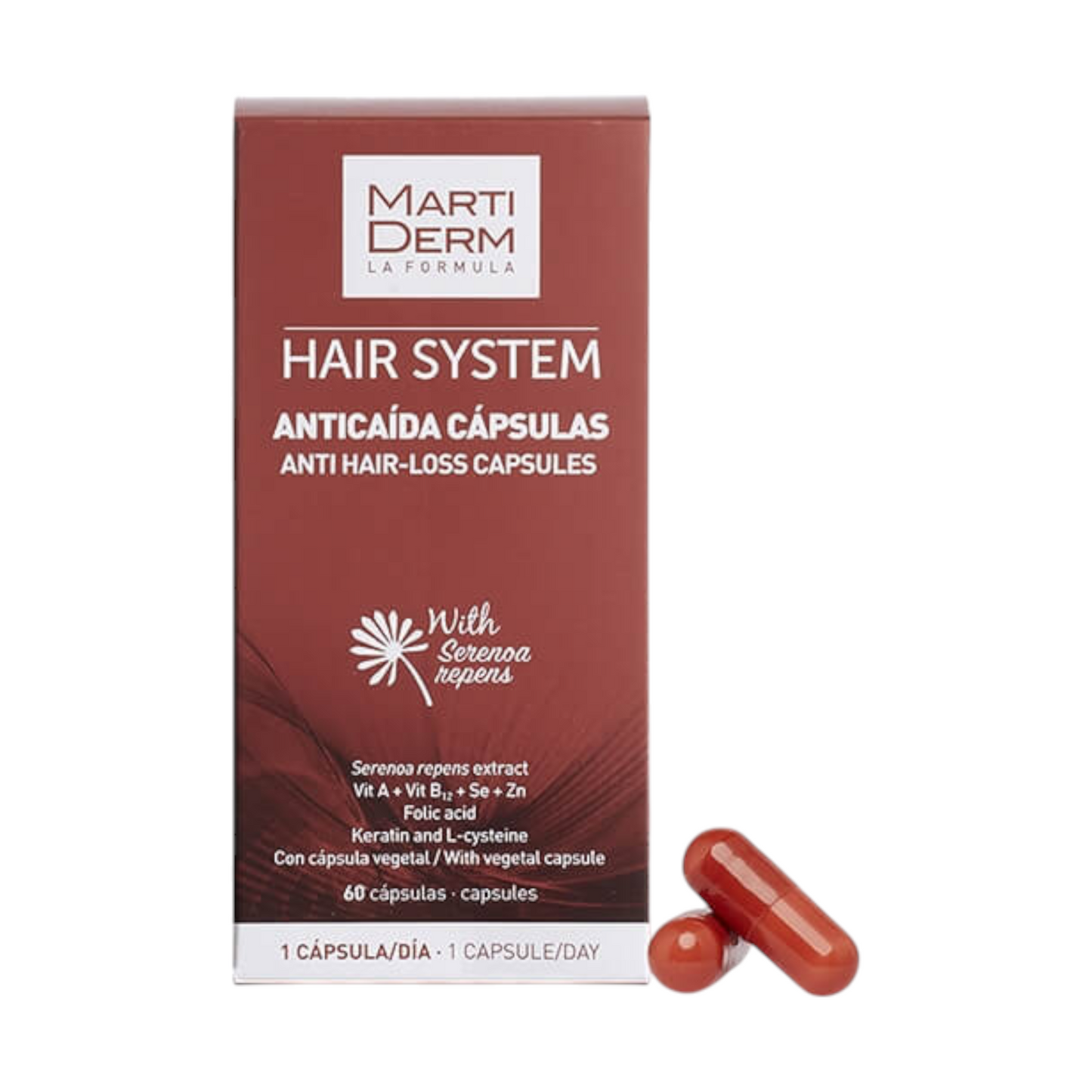 Martiderm Hair System Cápsulas Antiqueda x60