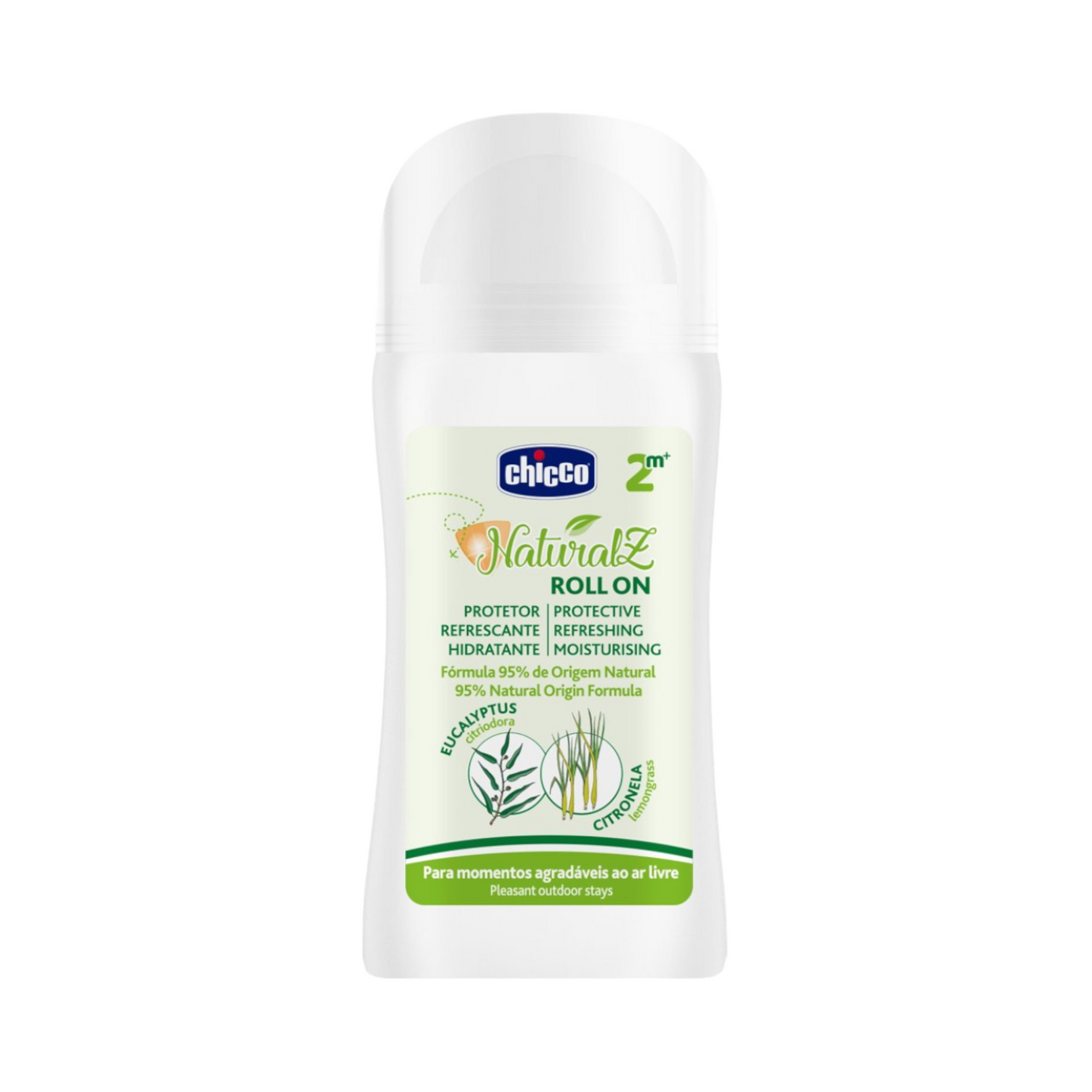 Chicco NaturalZ Roll On Refrescante e Protetor 2M+ 60mL
