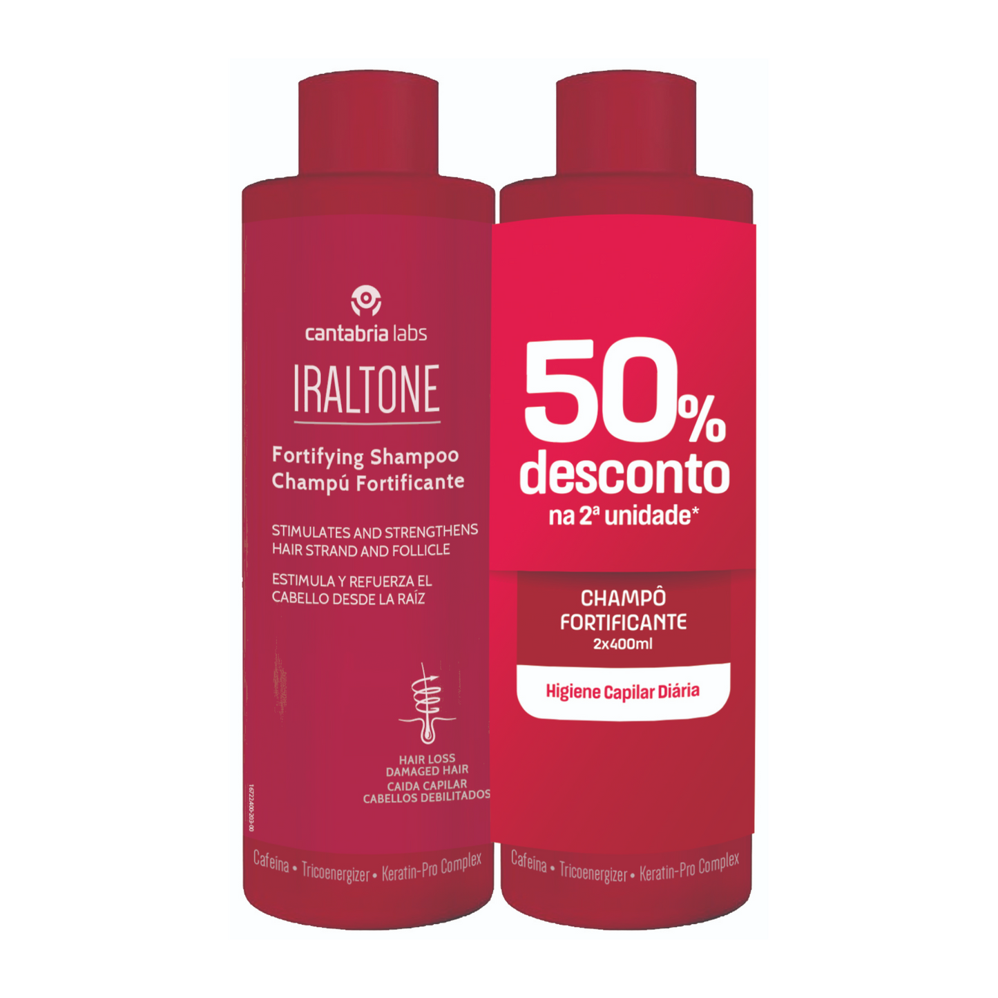 Iraltone Pack Champú Fortificante 2x400mL