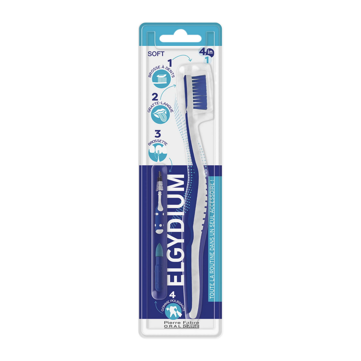 Elgydium 4 in 1 Soft Toothbrush