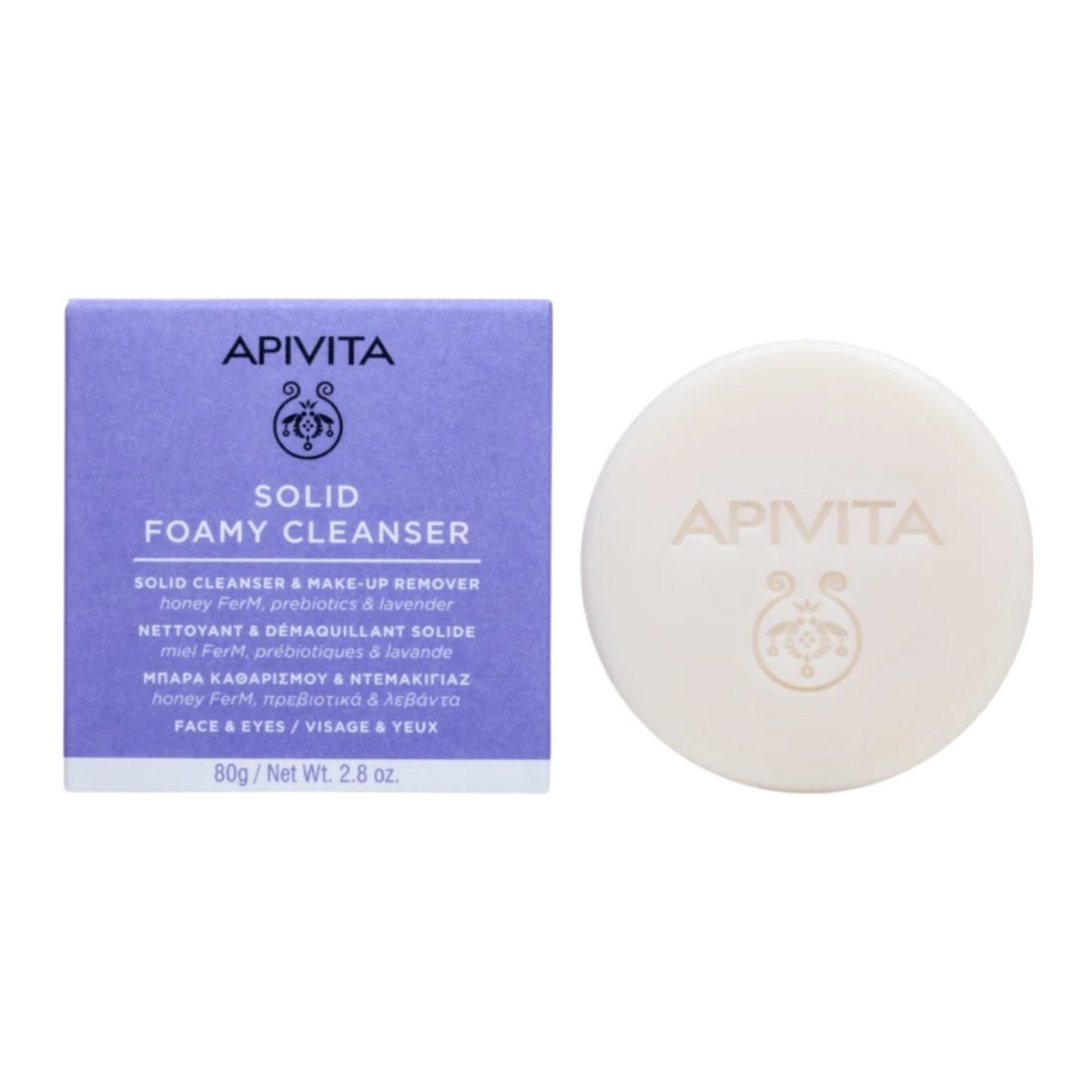 Apivita Solid Soap Facial Makeup Remover 80g