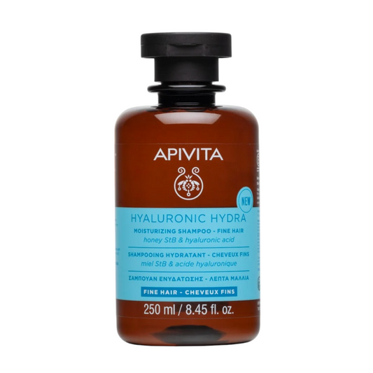 Apivita Hyaluronic Hydra Champô Hidratante Cabelos Finos 250mL