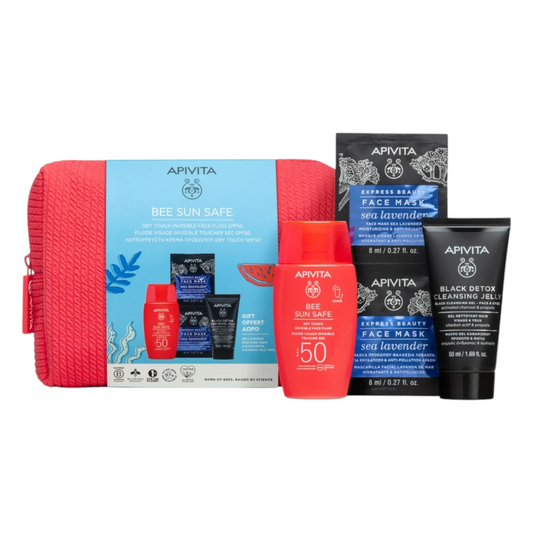 Apivita Pack Bee Sun Safe Fluido Invisível Toque Seco SPF50 50mL