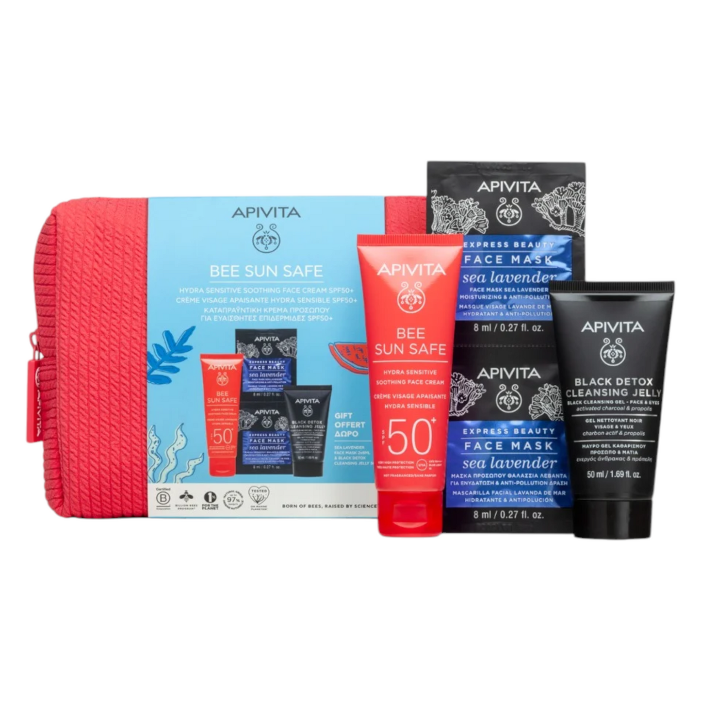 Apivita Pack Bee Sun Safe Creme Apaziguante Hidra Sensível SPF50 50mL