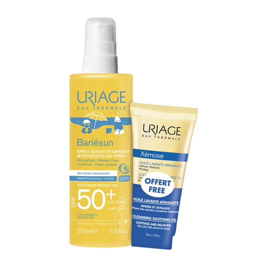 Uriage Bariésun Spray Hidratante Infantil SPF50+ 200mL + Xémose Óleo Lavante 50mL