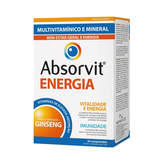 Absorvit Energia 30 Comprimidos