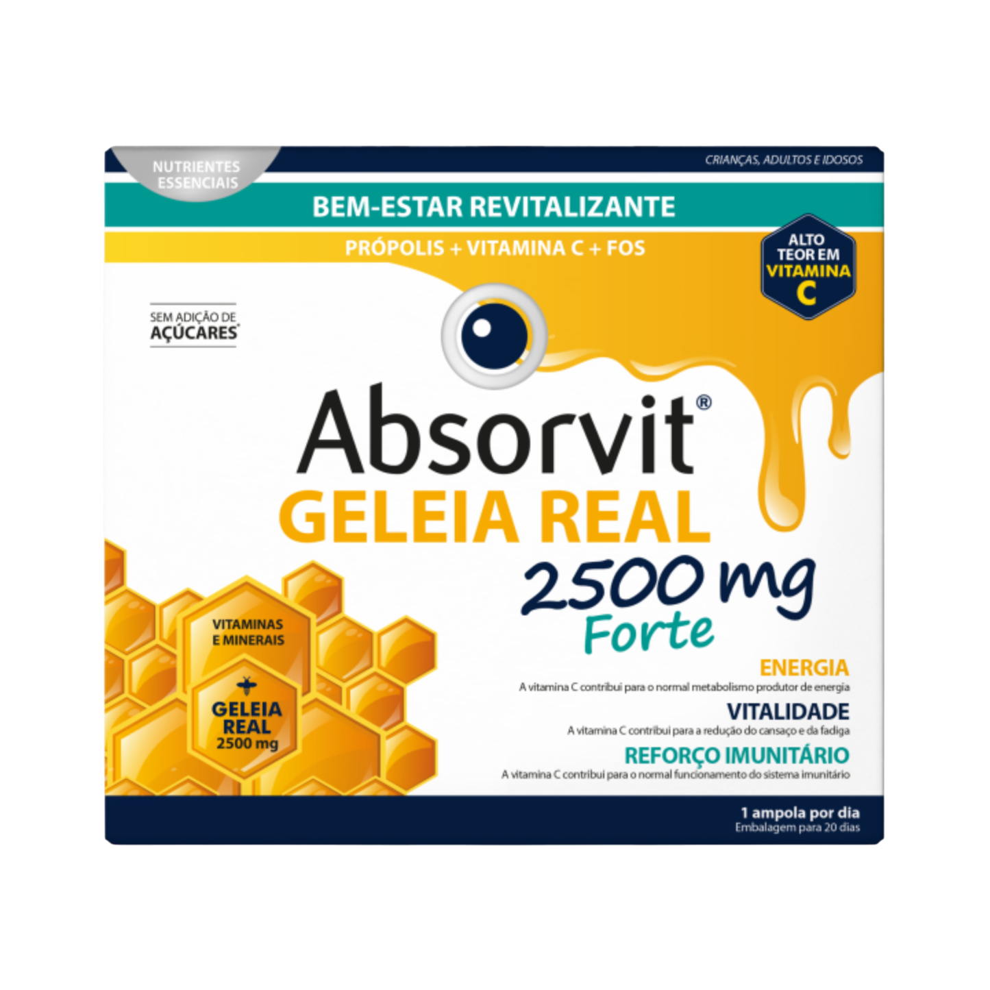 Absorvit Geleia Real 2500mg Forte x20