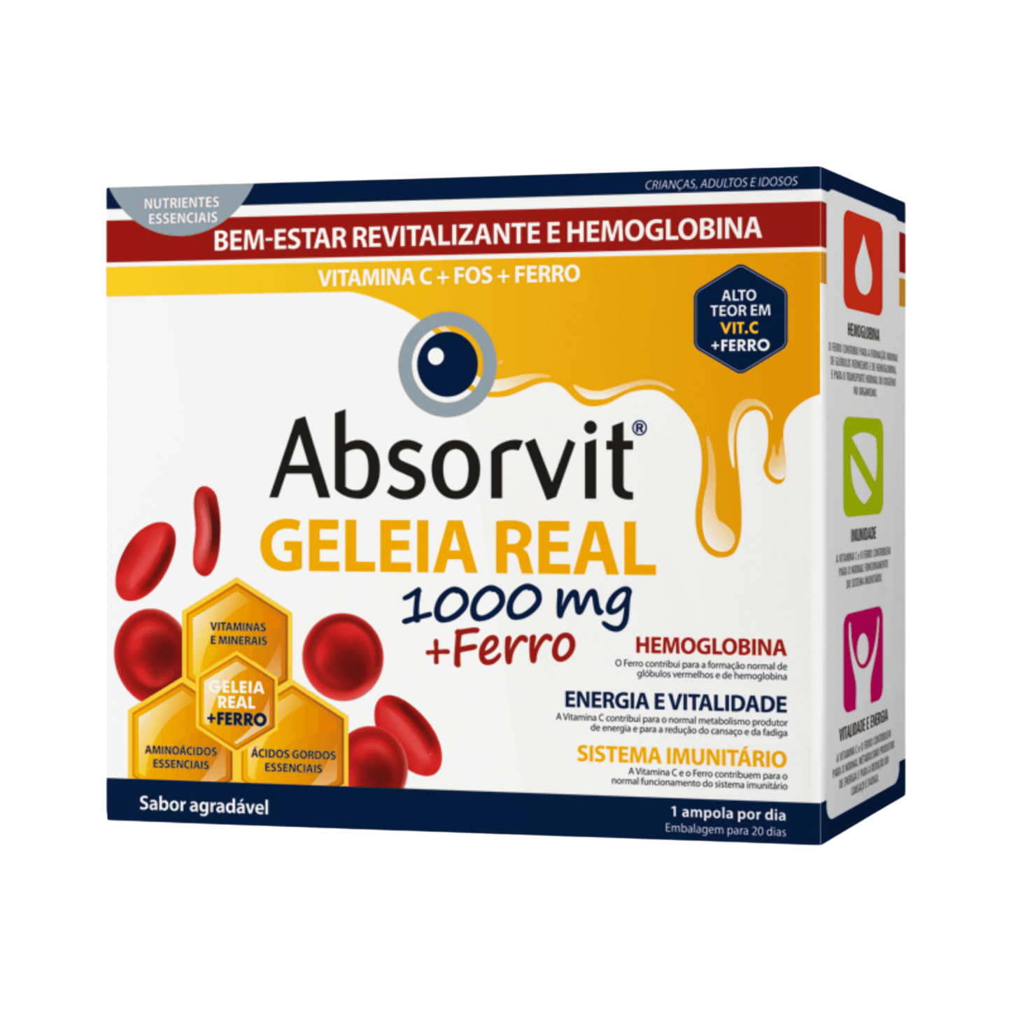 Absorvit Geleia Real +Ferro x20