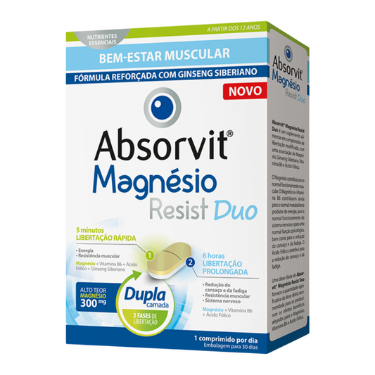 Absorvit Magnésio Resist Duo Comprimidos x30