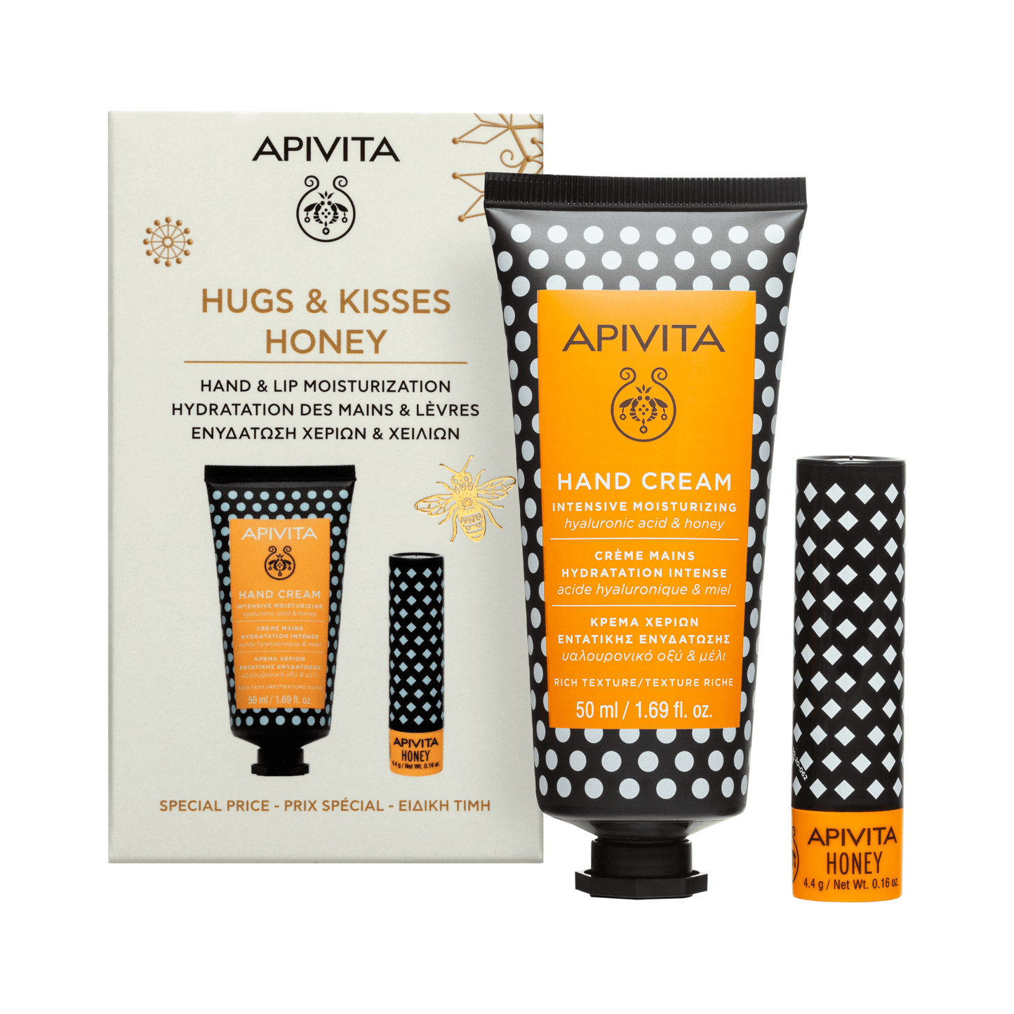 Apivita Coffret Hidratação de Mãos e Lábios