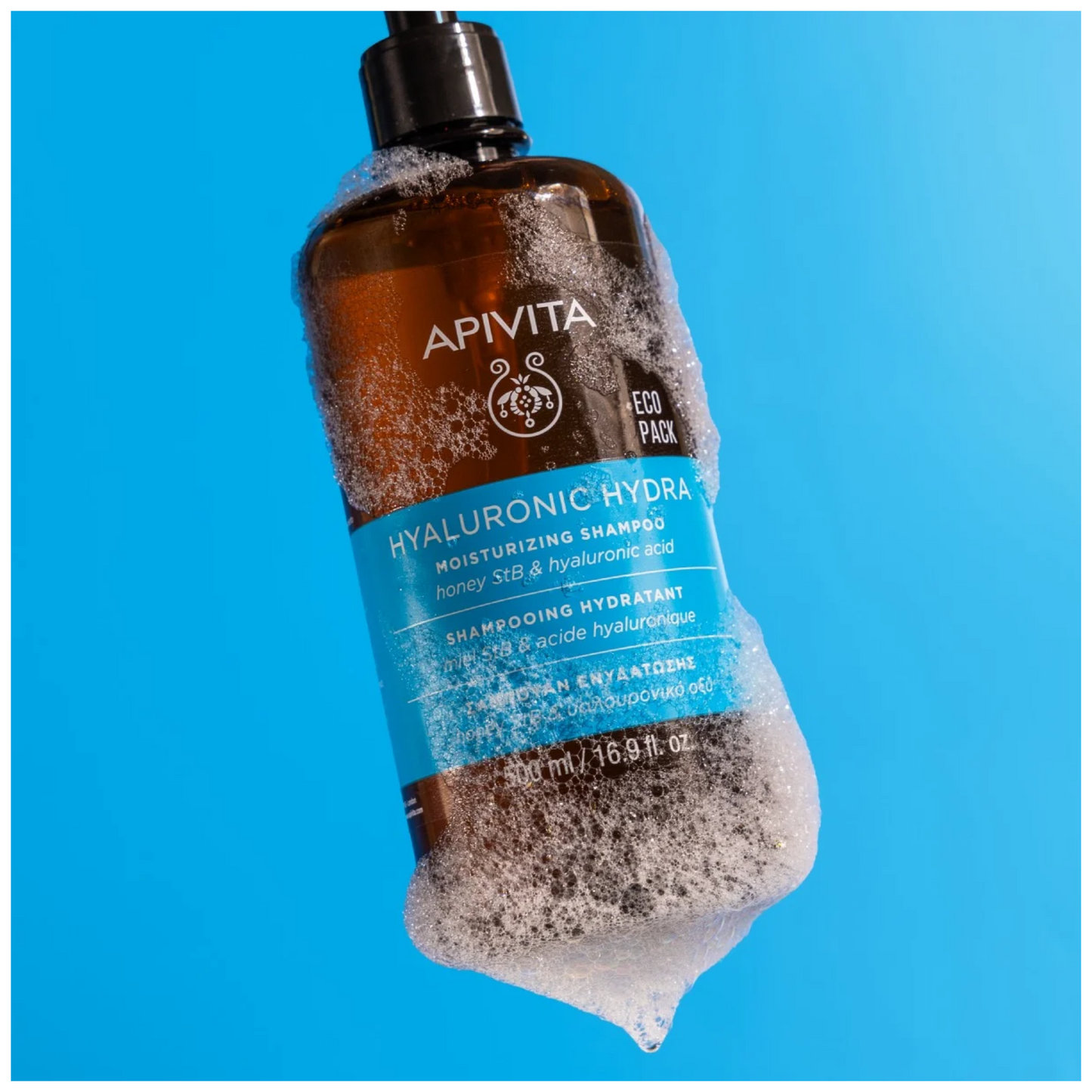 Apivita Hyaluronic Hydra Champú Hidratante Eco Pack 500mL