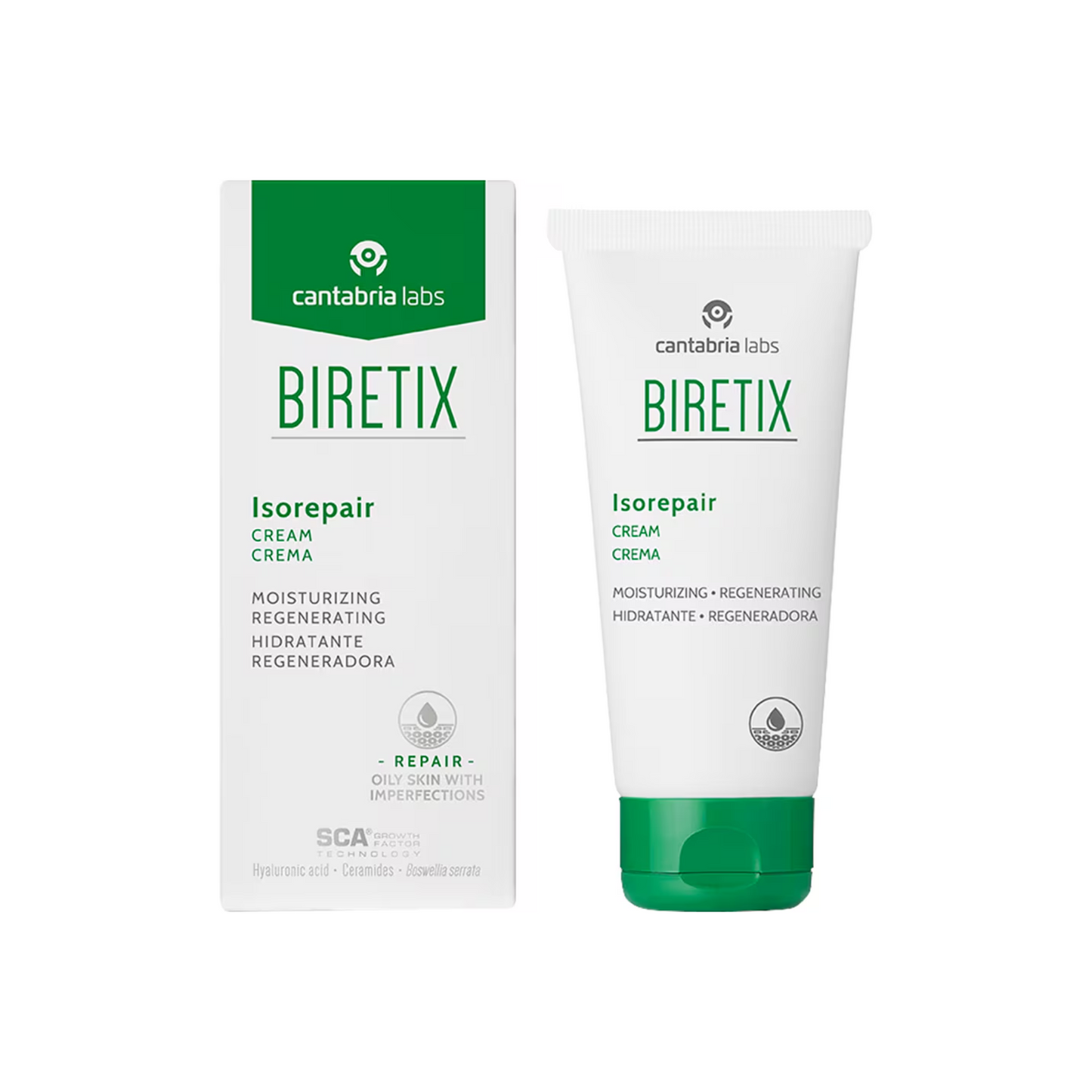 Biretix Isorepair Crema Hidratante Regeneradora 50mL