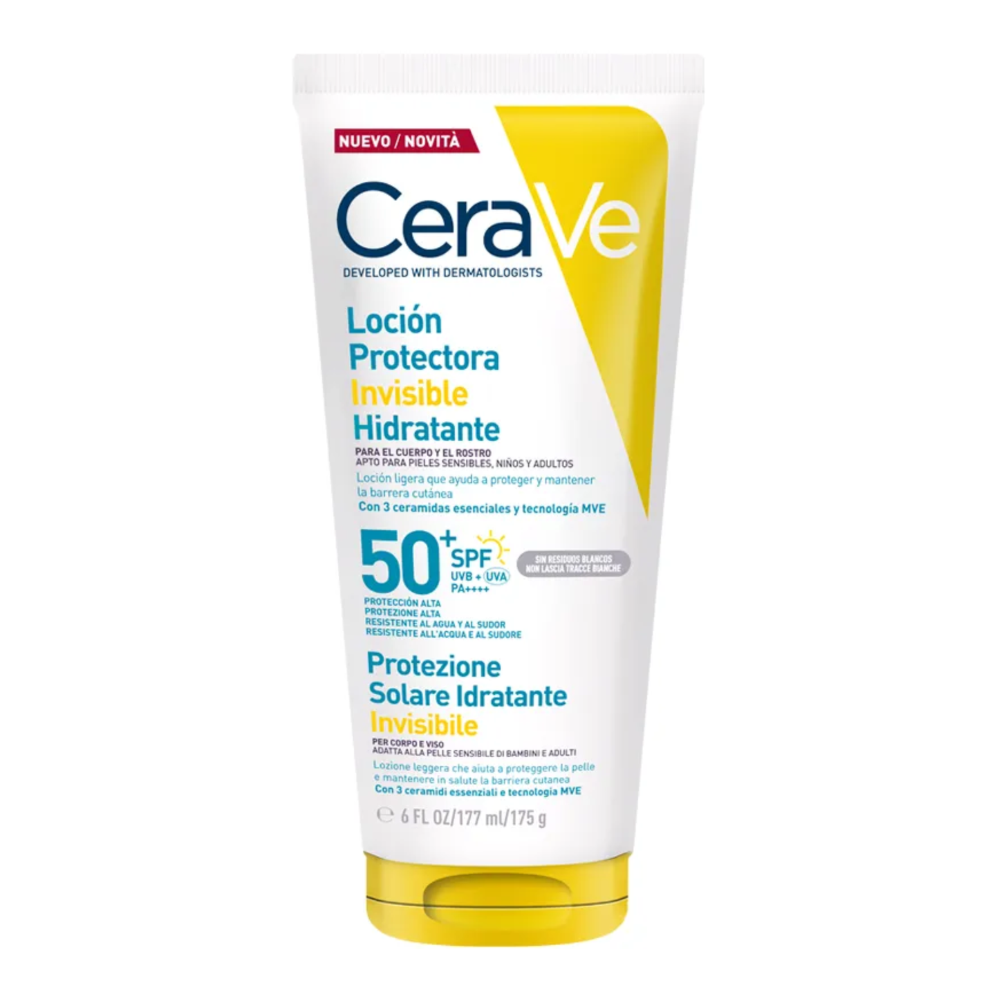 Cerave Loção Protetora Invisível Hidratante SPF50+ 177mL