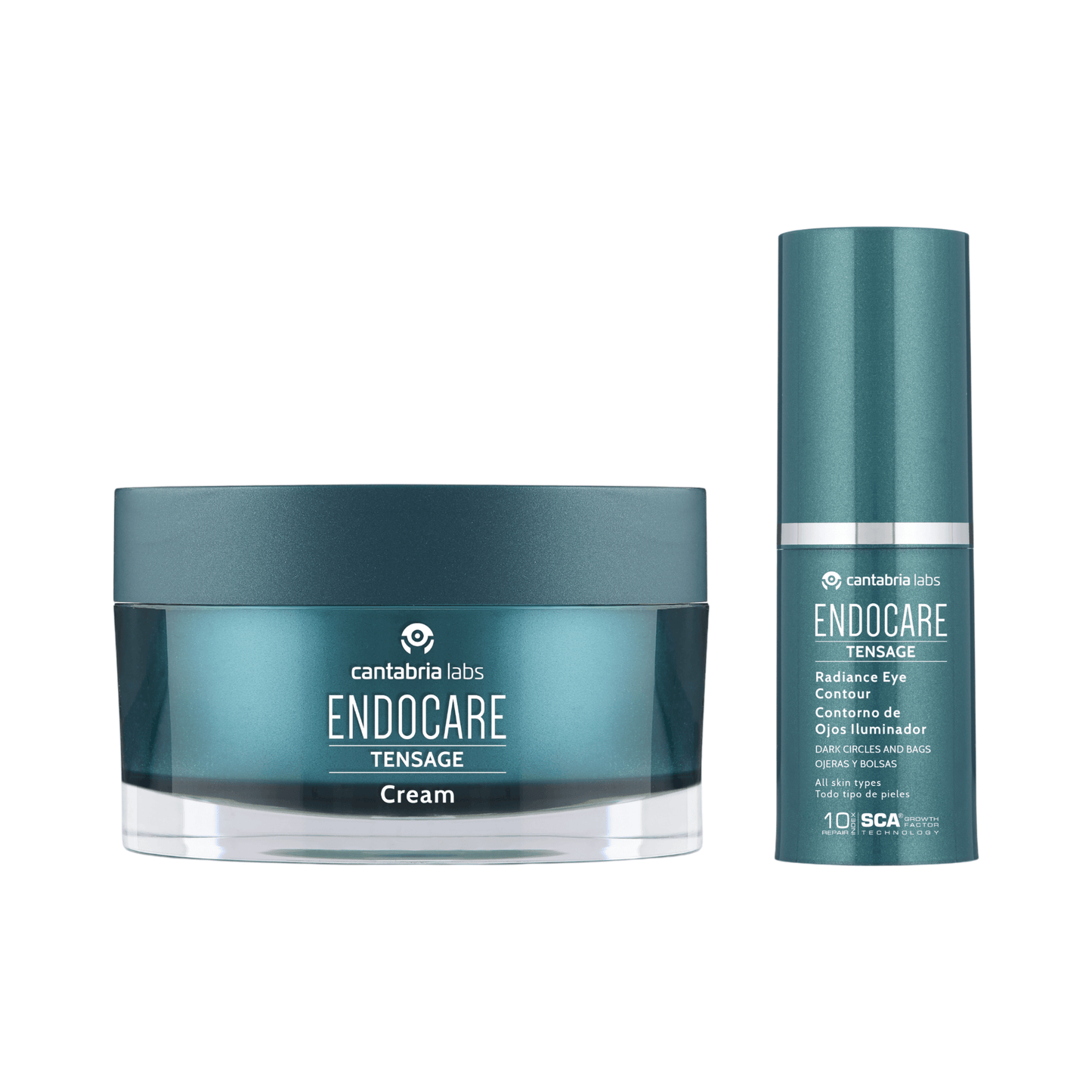 Endocare Pack Tensage Crema Reafirmante 50mL + Contorno de Ojos Iluminador 15mL