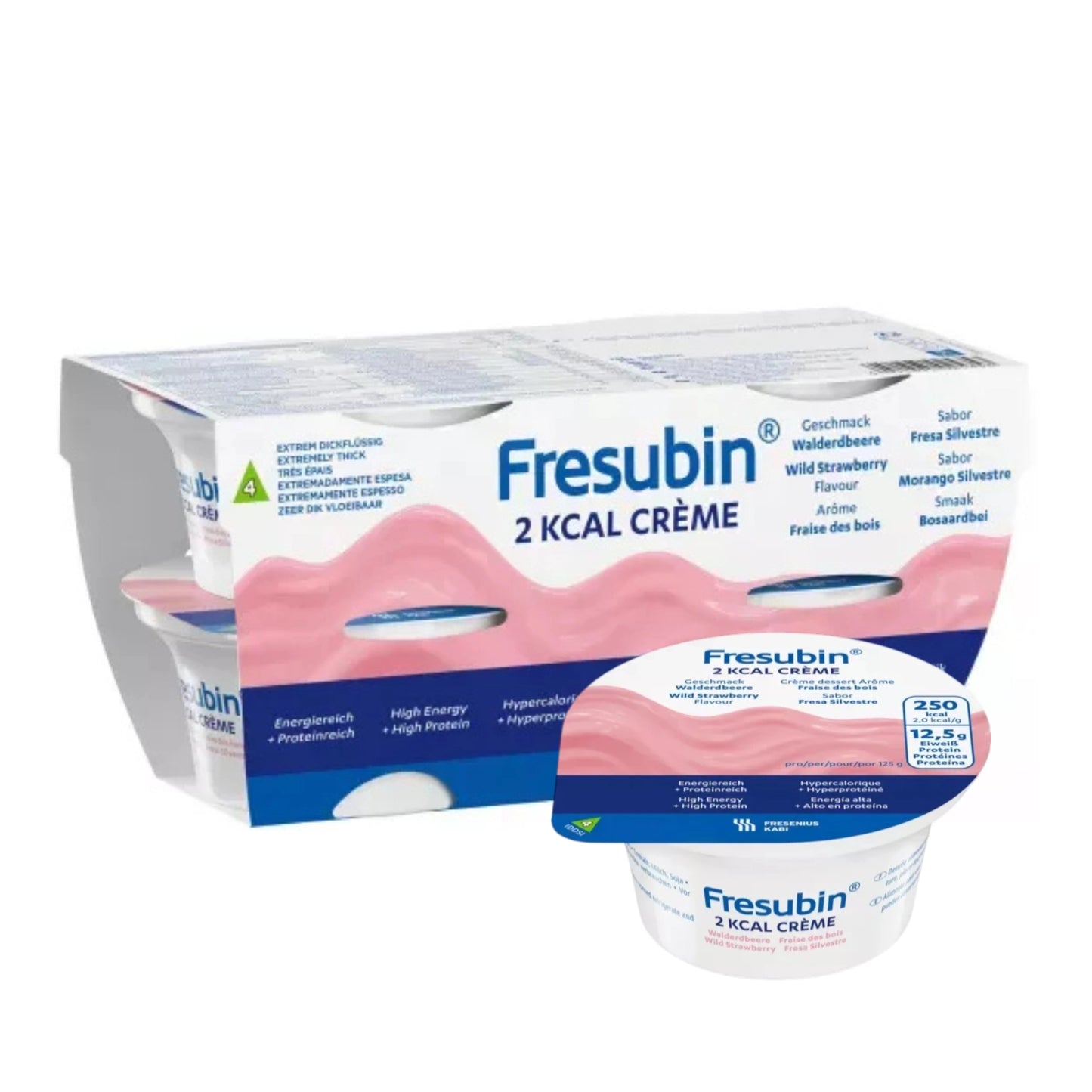 Fresubin 2 KCAL Creme Morango Silvestre 4x125g