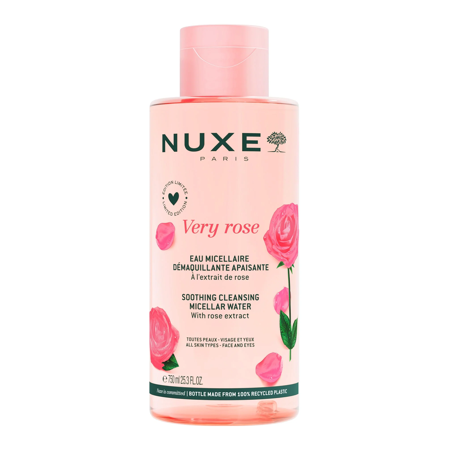 Nuxe Very Rose Água Micelar Desmaquilhante Calmante 750mL