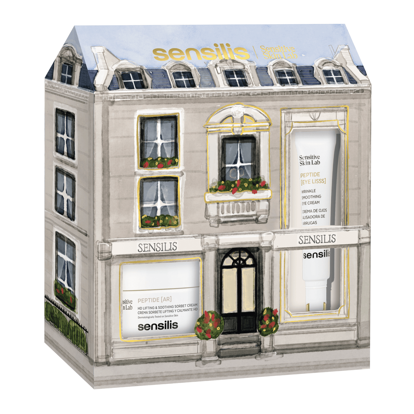 Sensilis Coffret Peptide AR Creme Sorbete 50mL + Peptide Eye Lisss Creme Olhos 15mL