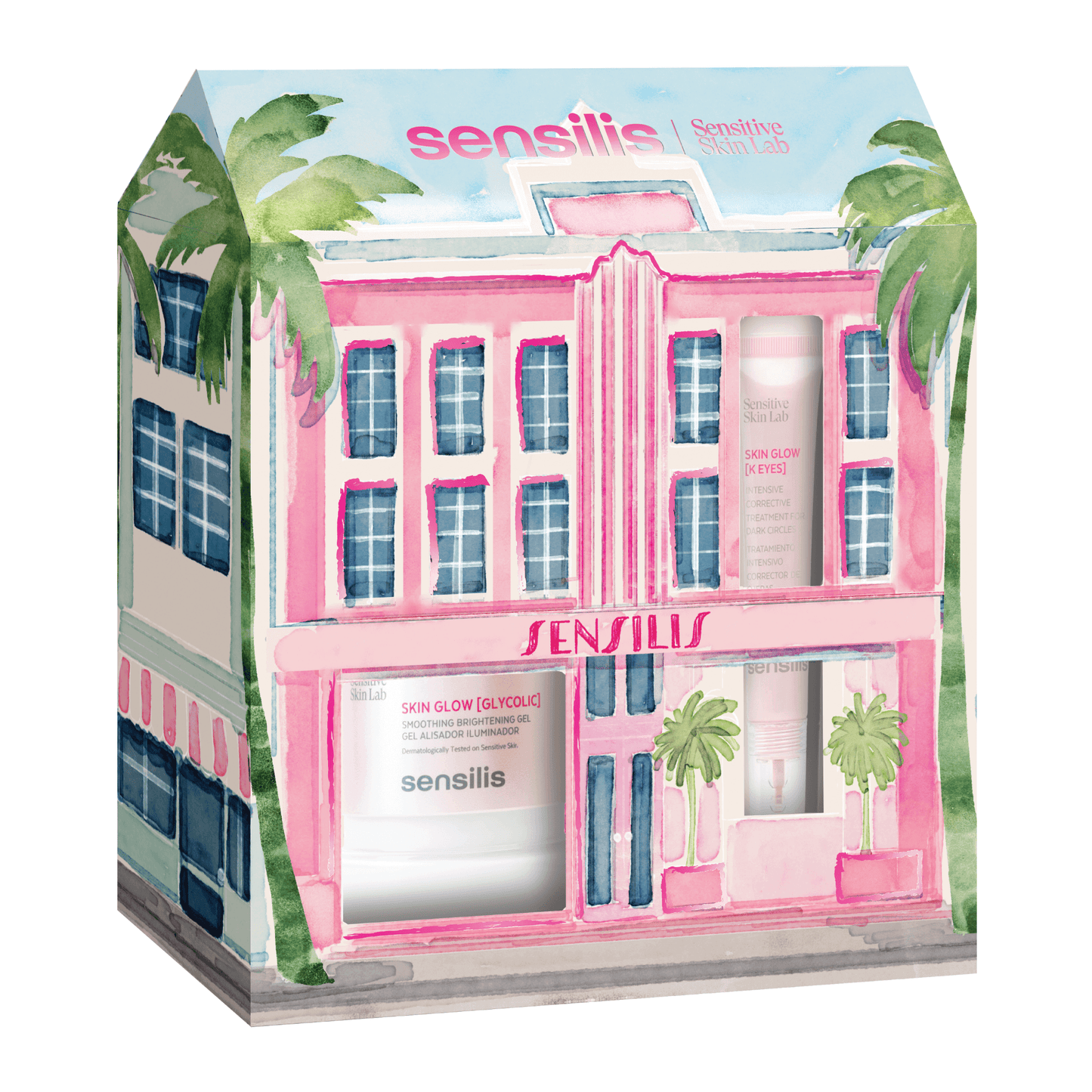 Sensilis Coffret Skin Glow Glycolic 50mL + Skin Glow K Eyes 15mL