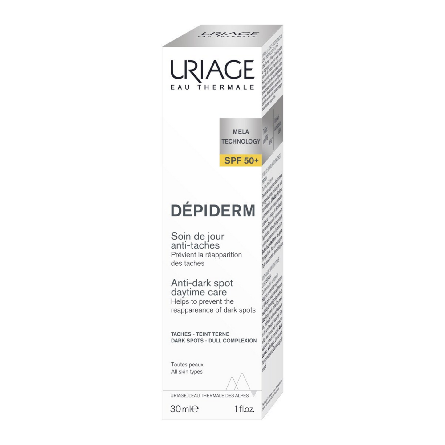 Uriage Dépiderm Cuidado de Dia Anti-Manchas SPF50+ 30mL