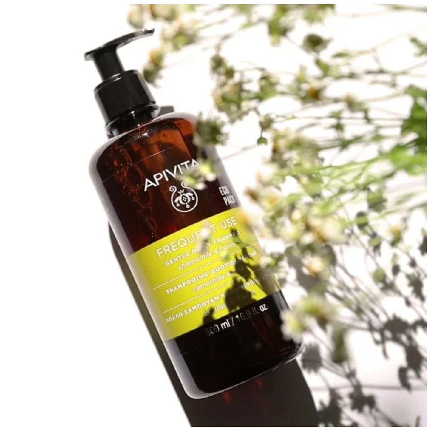 Apivita Uso Frequente Champô Suave Eco Pack 500mL