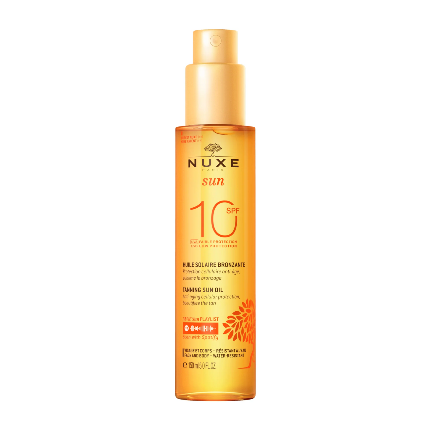 Nuxe Sun Tanning Oil SPF10 150mL