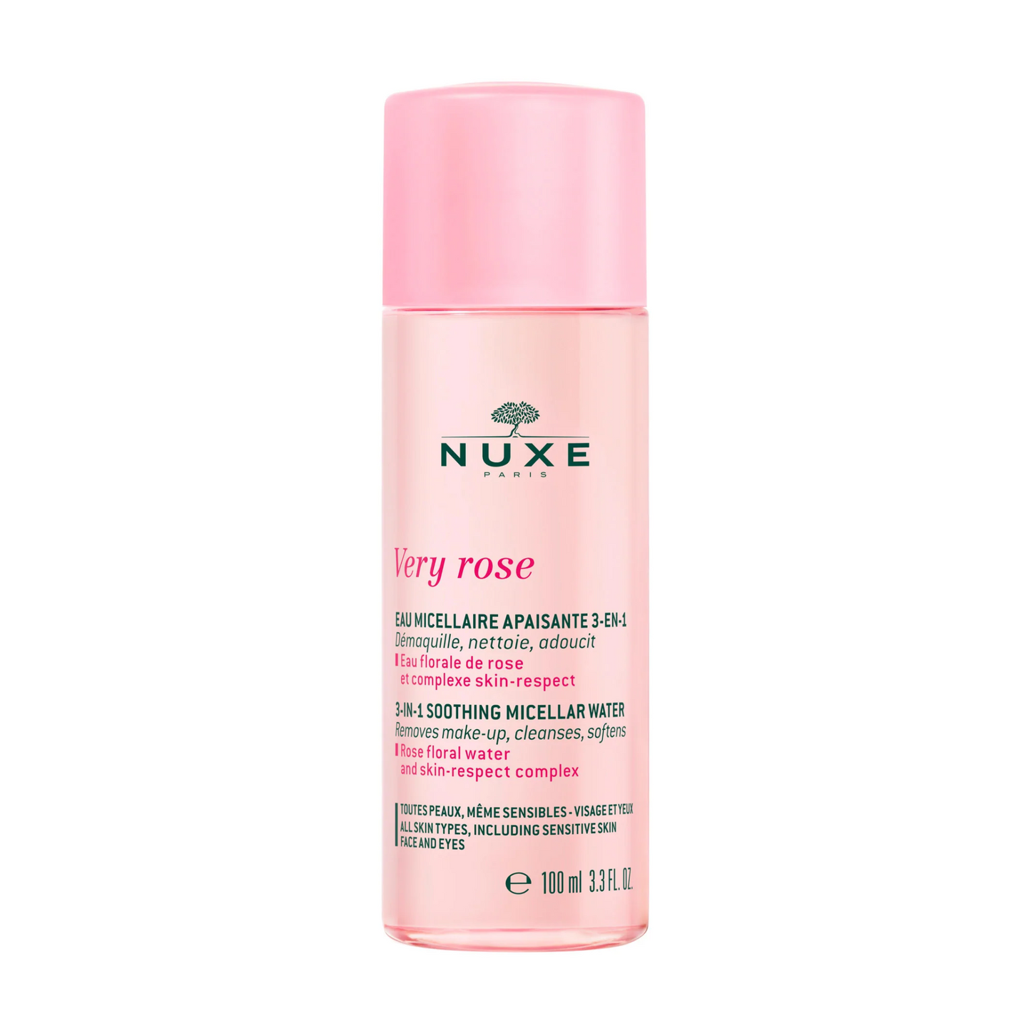 Nuxe Very Rose Água Micelar Calmante 3 em 1 100mL
