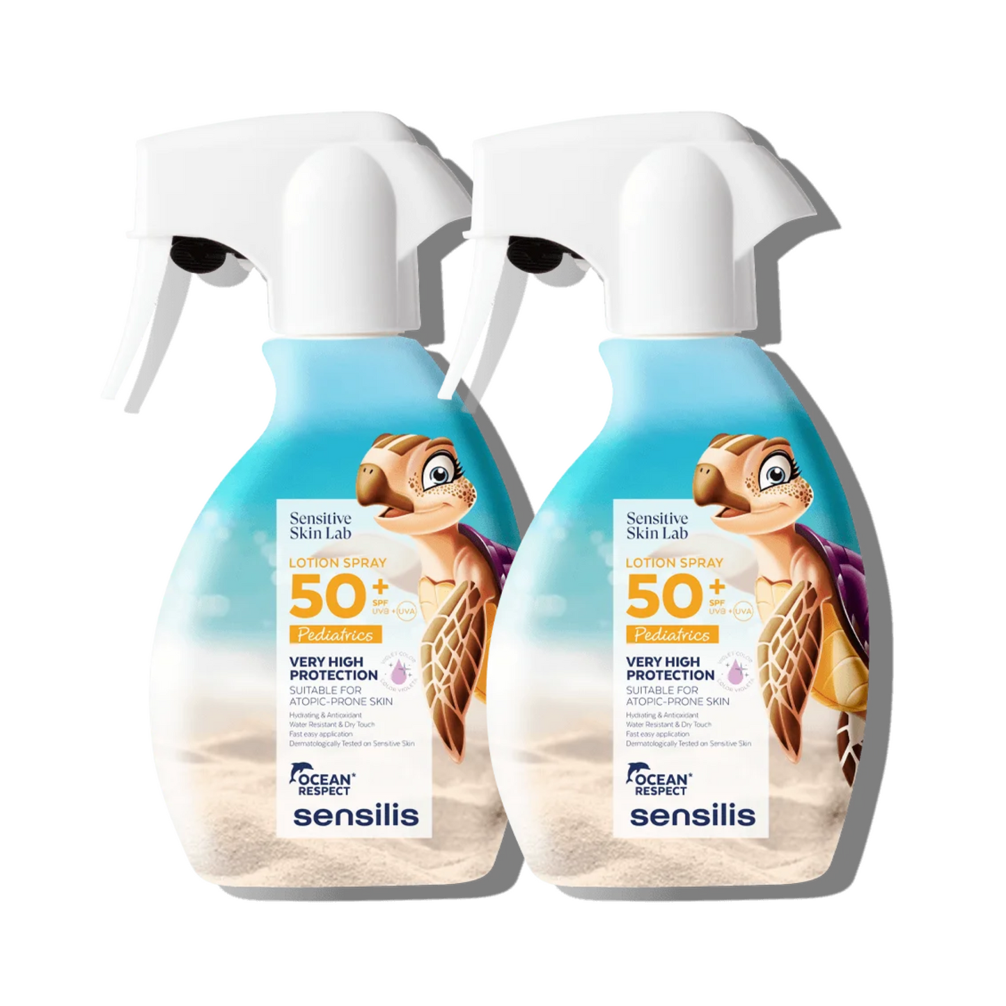 Sensilis Pack Pediatric Solar Spray Lotion SPF50+ 2x200mL