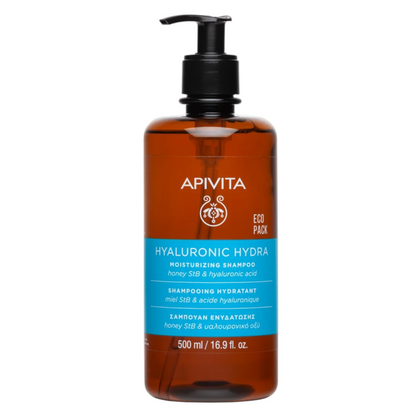Apivita Hyaluronic Hydra Champô Hidratante Eco Pack 500mL