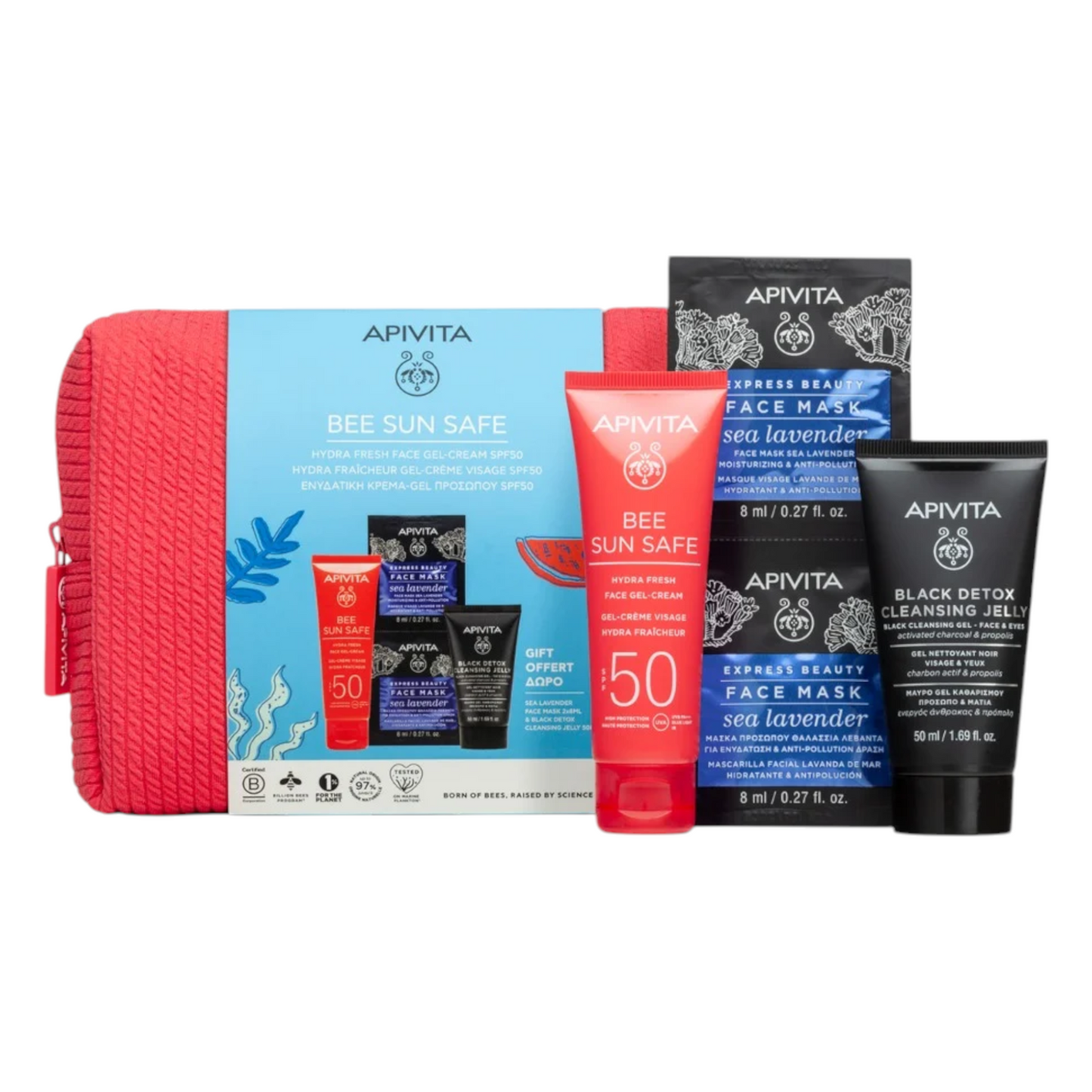 Apivita Pack Bee Sun Safe Gel-Creme Hidra Refrescante SPF50 50mL
