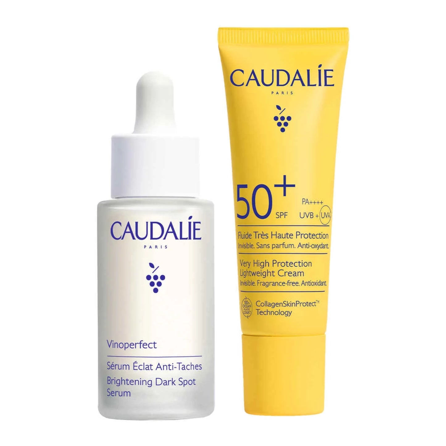 Caudalie Pack Dúo Vinoperfect Sérum 30mL + Fluido Protección Alta SPF50+ 20mL
