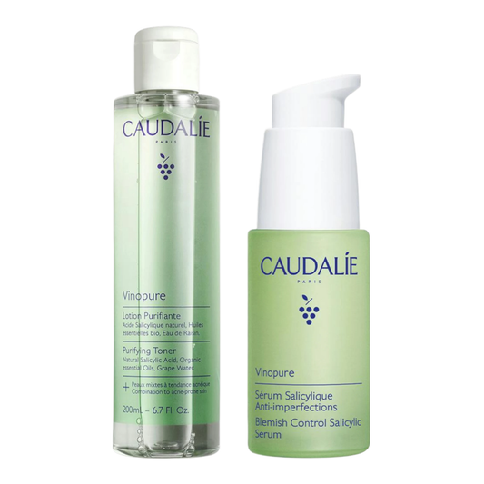 Caudalie Vinopure Pack Sérum Anti-imperfeições 30mL + Loção Purificante 200mL