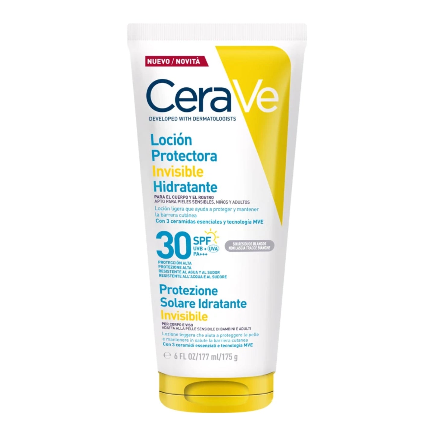 Cerave Loção Protetora Invisível Hidratante SPF30 177mL