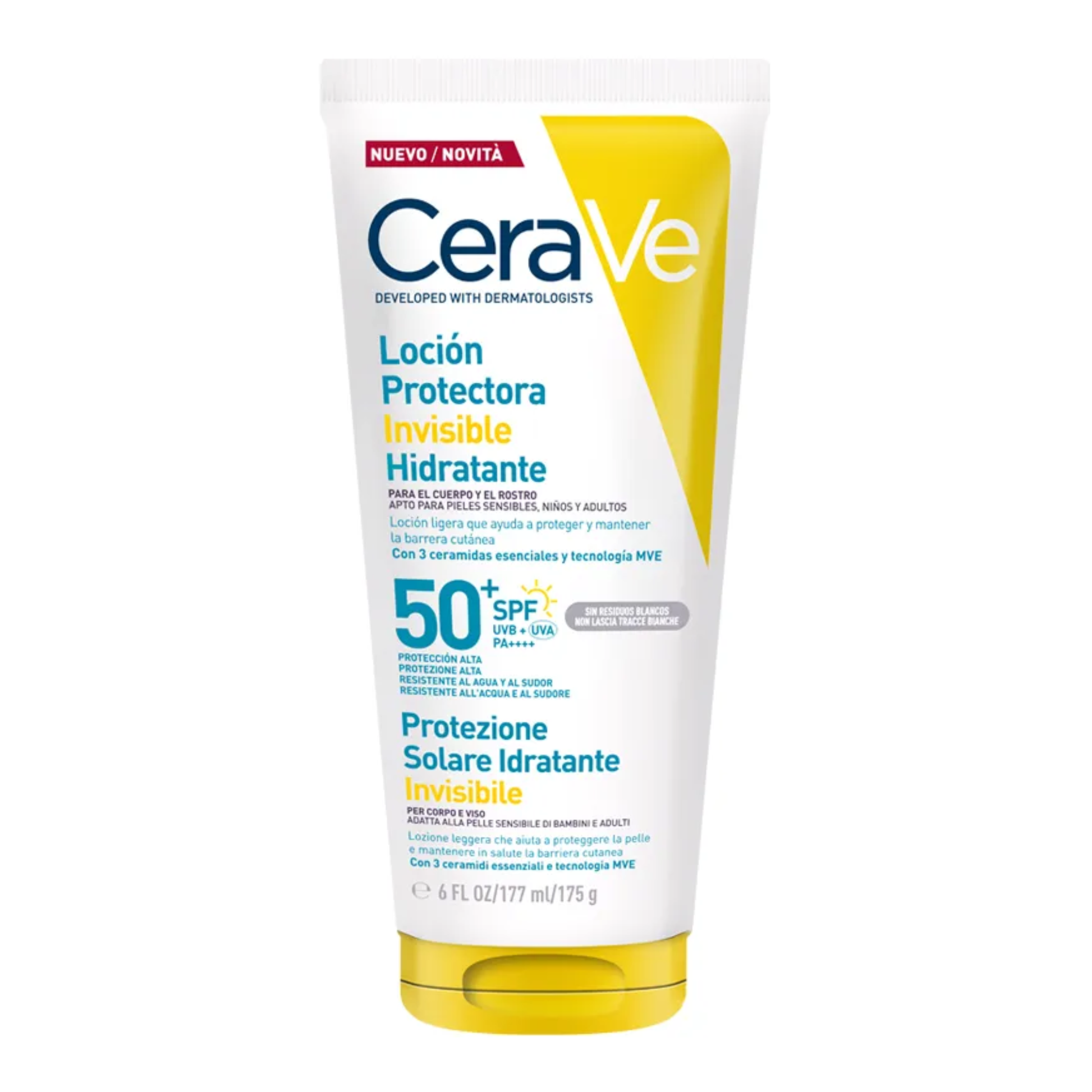 Cerave Loção Protetora Invisível Hidratante SPF50+ 177mL