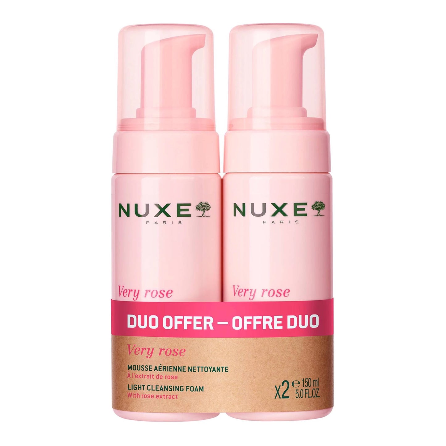 Nuxe Very Rose Duo Espuma de Limpeza 2x150mL