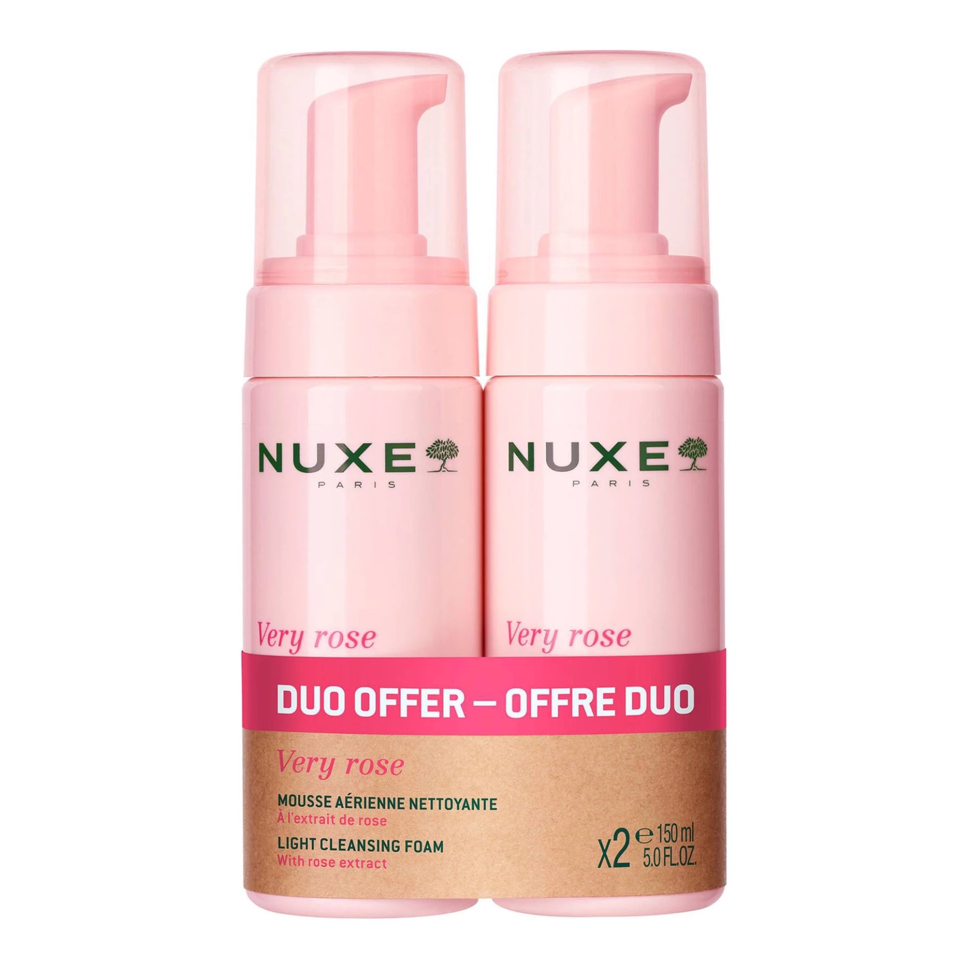Nuxe Very Rose Duo Espuma de Limpeza 2x150mL