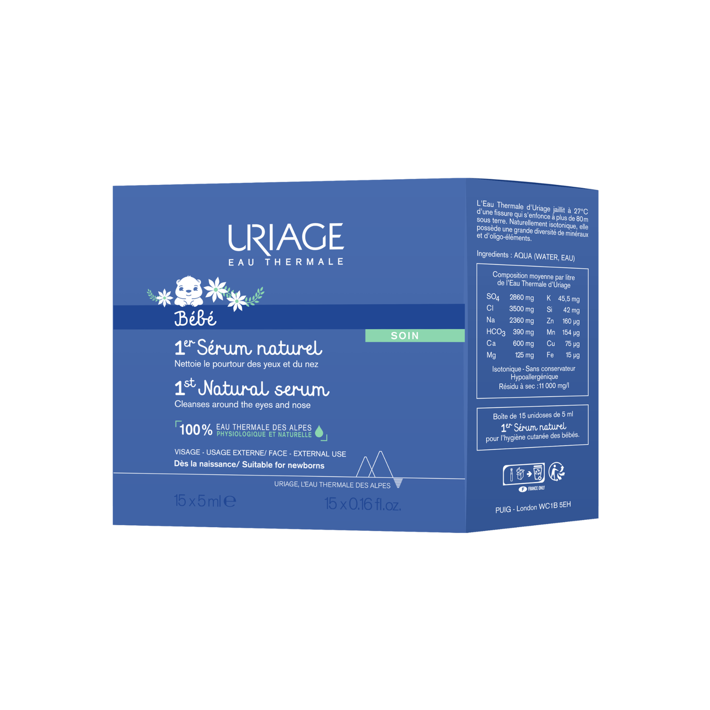 Uriage Bebé 1º Soro Natural 15x5mL