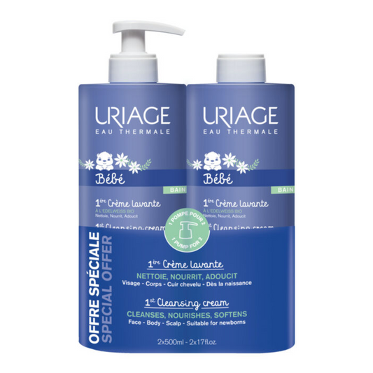 Uriage Bebé Pack 1º Creme Lavante 2x500mL